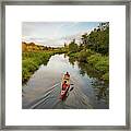 Canoeing In Still Creek, Burnaby #9 Framed Print