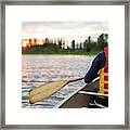 Canoeing On Burnaby Lake, British #9 Framed Print