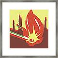 Lit Match #9 Framed Print