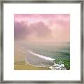 A Beautiful Afternoon At The Dreamland Seashore Framed Print