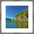 A Cliff Over The Sea Framed Print