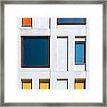 A Colorful Facade Framed Print