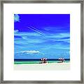 A Day At The Beach Framed Print