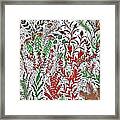 A Garden In The Midst Of A Changing Season Framed Print