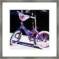 A Little Girl's Bicycle Framed Print