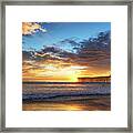 A Mission Beach Sunset Framed Print