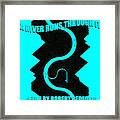 A River Runs Through It Minimal Movie Poster Framed Print