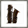 A Saxophone, Close-up, Studio Shot Framed Print