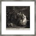 A Scene From Troilus And Cressid By Angelika Kauffmann And Engraver Luigi Schiavonetti Framed Print