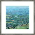 A Slow Summer's Day- View From Roanoke Mountain Framed Print