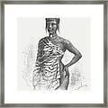 A Soninke Girl From West Africa, Wood Framed Print