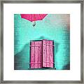 A Splash Of Color On A Rainy Day Framed Print