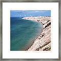 A Superior Beach #1 - Log Slide Overlook At Pictured Rock National Lakeshore Towards Grand Marais Framed Print