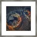 A Tale Of Two Craters Framed Print