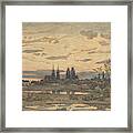 A View Of Moulins Framed Print