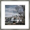 Abandoned Farmhouse In Golden, New Mexico Framed Print