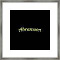 Abramson #abramson Framed Print