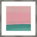 Abstract Blush Pink Watercolor Framed Print