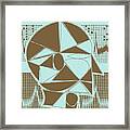 Abstract Drawing Of A Head Framed Print