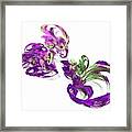 Abstract Figure Eight Purple Framed Print