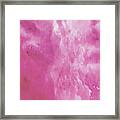 Abstract Pink Watercolor Framed Print