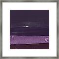 Abstract Violet Watercolor Framed Print