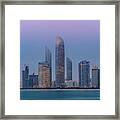 Abu Dhabi Skyline, Uae Framed Print