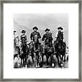 Actors From The Magnificent Seven Framed Print