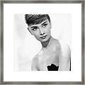Actress Audrey Hepburn Framed Print
