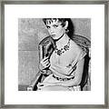 Actress Brigitte Bardot Wearing Movie Framed Print