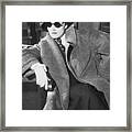 Actress Marlene Dietrich In Manly Framed Print