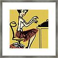 Administrative Assistant Typing Framed Print