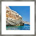 Adriatic Cliffs Framed Print
