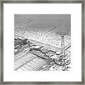 Aerial Of Coney Island Framed Print