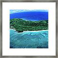 Aerial Of Tokoriki Island Framed Print
