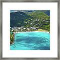 Aerial View Of A Resort In St.martin Framed Print