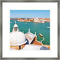 Aerial View Of Venice From San Giorgio Framed Print