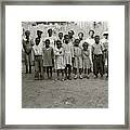 African American Colored Children Of Sharecroppers, Little Rock, Arkansas Framed Print