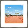 African Country Road Framed Print