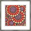 African Orange Daisy Tapestry Framed Print