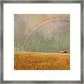 After The Rain Rainbow Framed Print