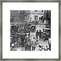 Aftermath Of Wall Street Bombing In New Framed Print