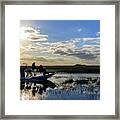 Airboat At Sunset #660 Framed Print