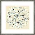 Airplanes Flying Framed Print