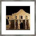 Alamo At Night Framed Print
