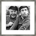 Alan Hale And Bob Denver In Gilligans Framed Print