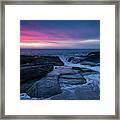 Aliso Beach Pink Sunset Framed Print