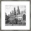 All Souls College, Oxford University Framed Print