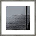 Alone , In The Sea Framed Print