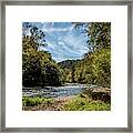 Along Oconaluftee River Trail Framed Print